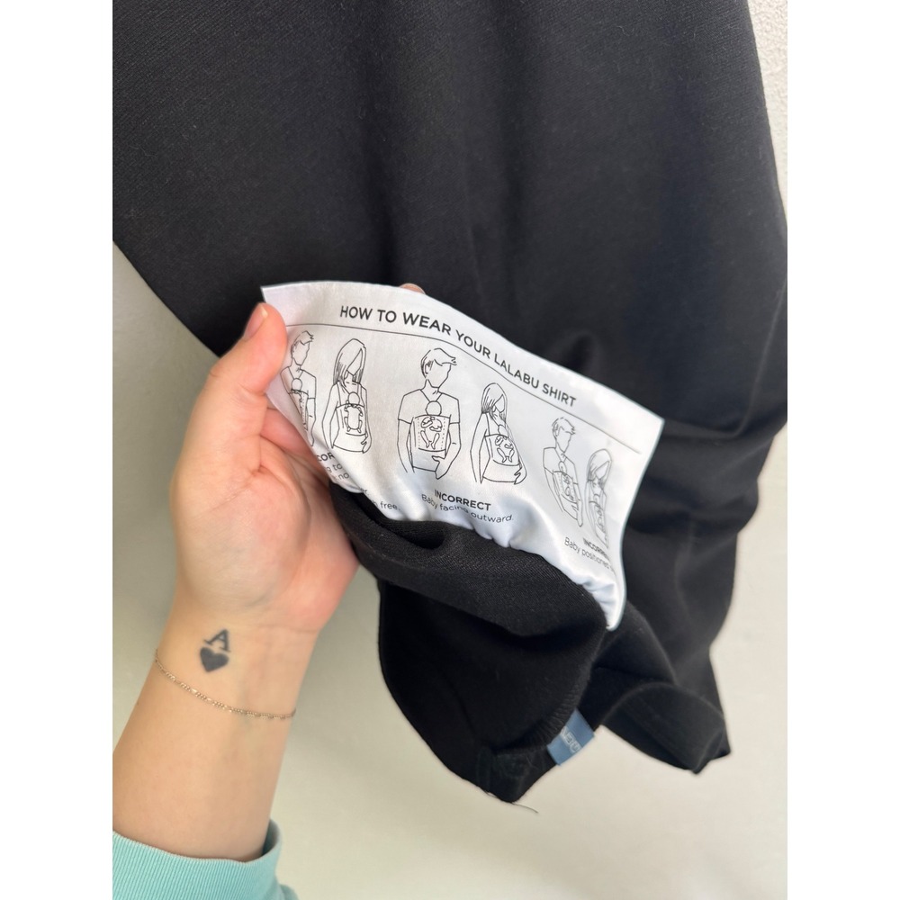 Lalabu Soothe Shirt Simple Babywearing Tank Top Medium Black Nursing‎ Carrier - Picture 7 of 8